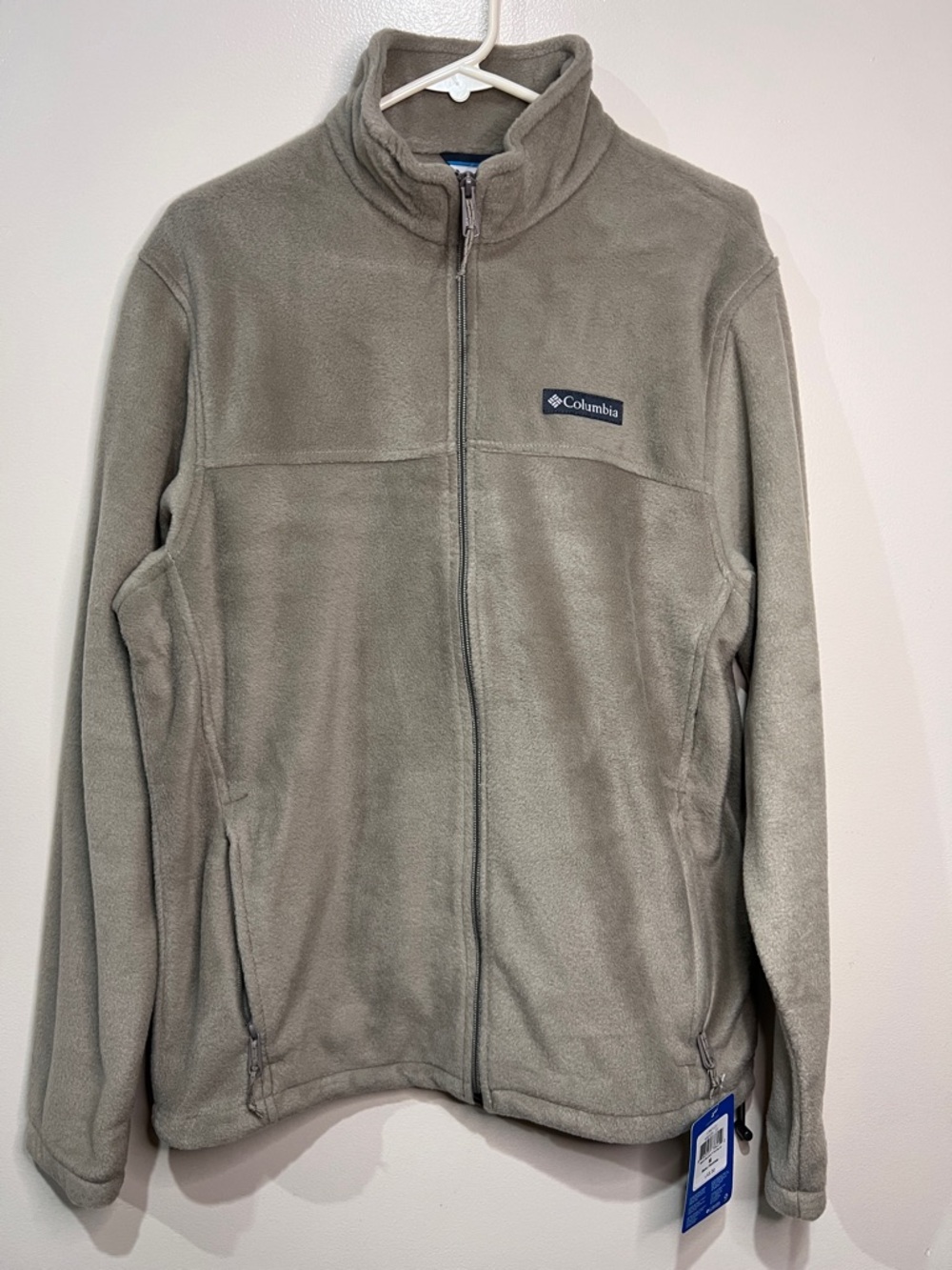 Columbia Fleece Jacket Mens Medium Steens Mountain Full Zip Gray Green NWT
